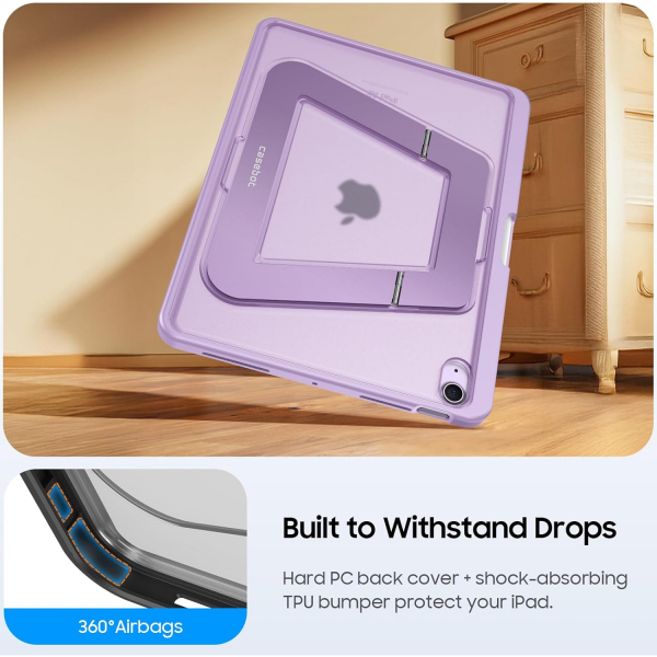 Fintie iPad Air 11 M2/M3 Kickstandl Klf-Purple