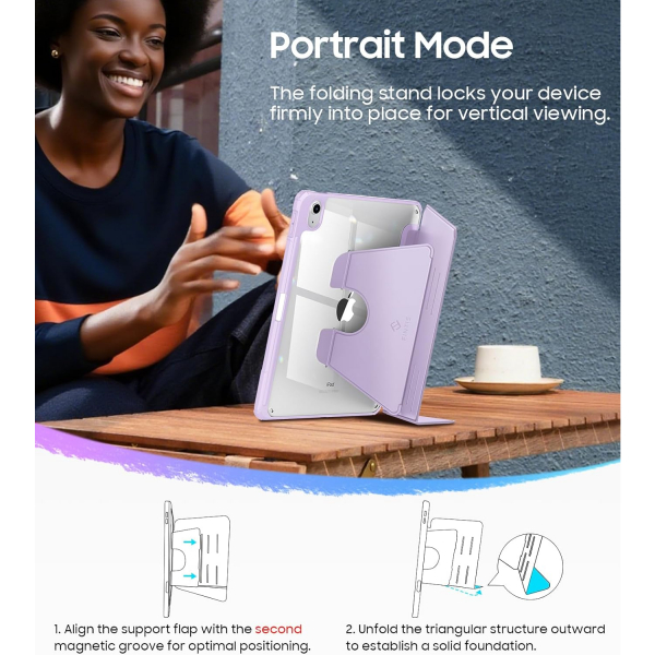 Fintie Apple iPad A16 Manyetik Klf-Purple