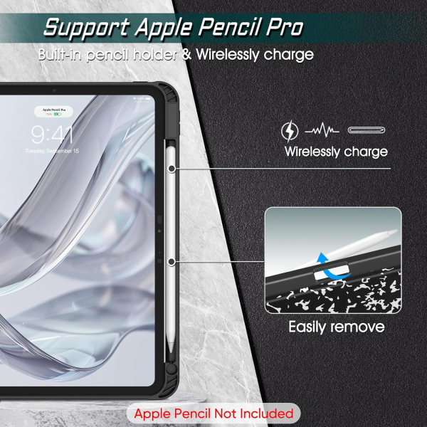 Fintie iPad Pro M4 Manyetik Standl Klf (11 in)-Composition Book