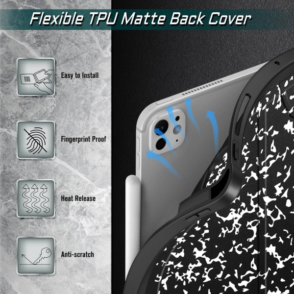 Fintie iPad Pro M4 Manyetik Standl Klf (11 in)-Composition Book