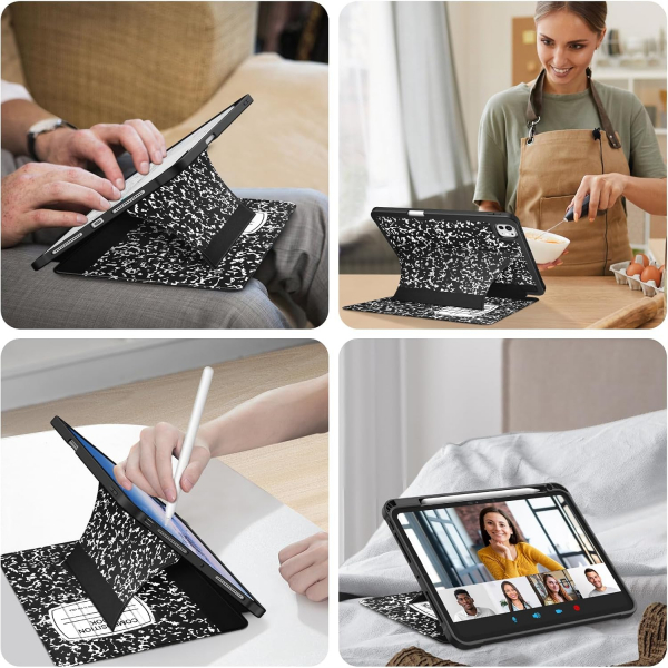 Fintie iPad Pro M4 Manyetik Standl Klf (11 in)-Composition Book