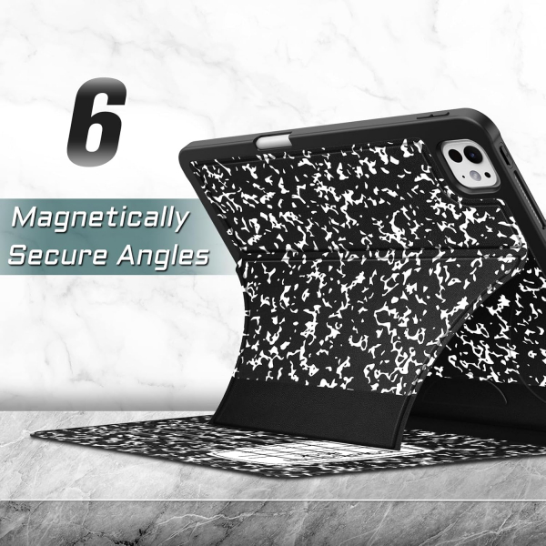 Fintie iPad Pro M4 Manyetik Standl Klf (11 in)-Composition Book