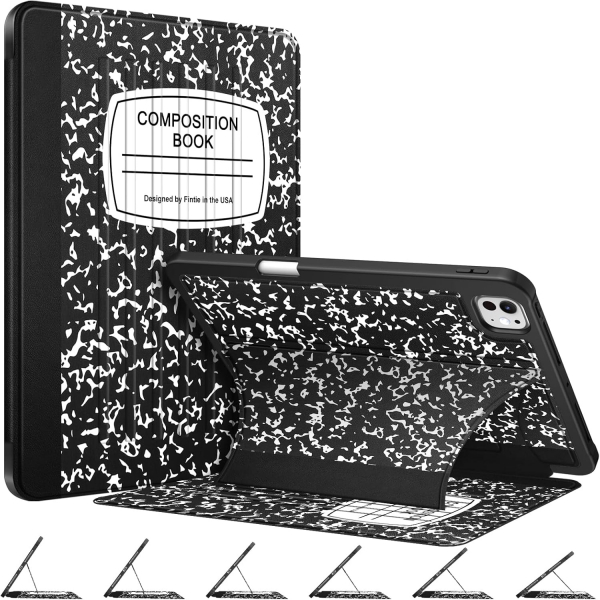 Fintie iPad Pro M4 Manyetik Standl Klf (11 in)-Composition Book