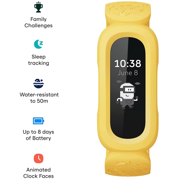 Fitbit Ace 3 ocuklar in Akll Bileklik-Yellow