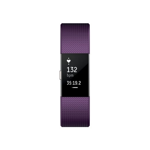 Fitbit Charge 2 Nabz lm Fitness Akll Bileklik (Byk)-Plum