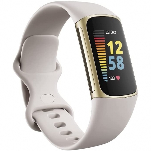 Fitbit Charge 5 Akll Saat-Lunar White