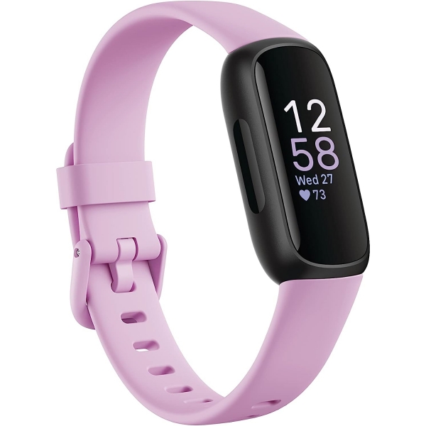 Fitbit Inspire 3 Versiyon Akll Bileklik -Black/Lilac Bliss