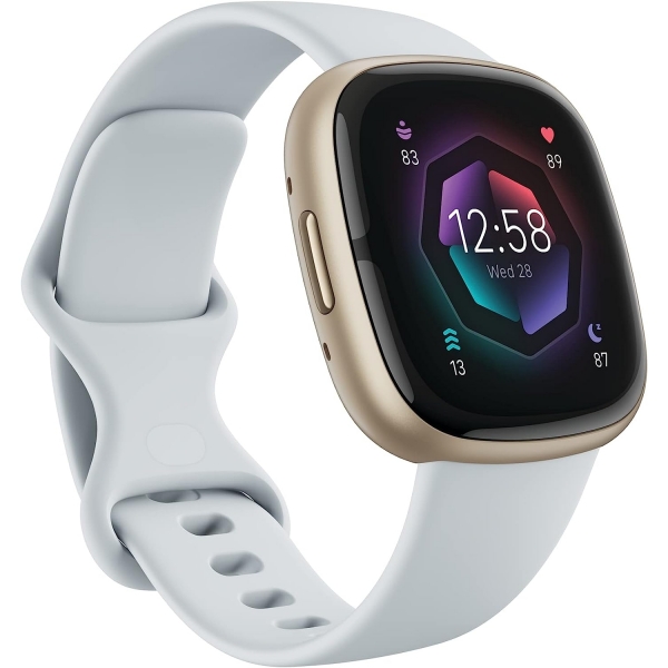 Fitbit Sense 2 Akll Saat-Blue Mist Pale Gold