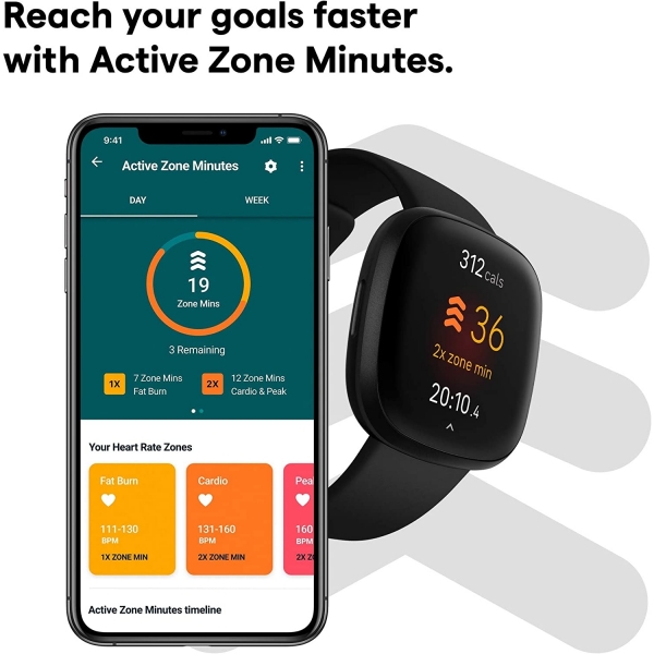 Fitbit Versa 3 Akll Saat-Black