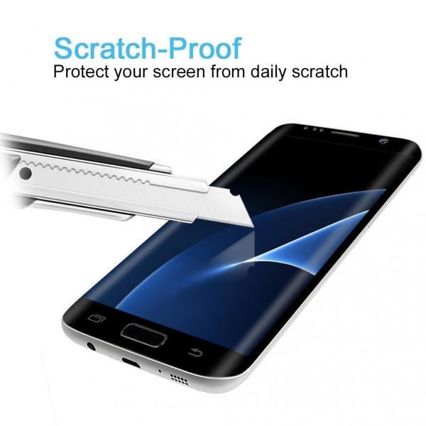 Flipcase Samsung Galaxy S7 Edge Pro Temperli Cam Ekran Koruyucu