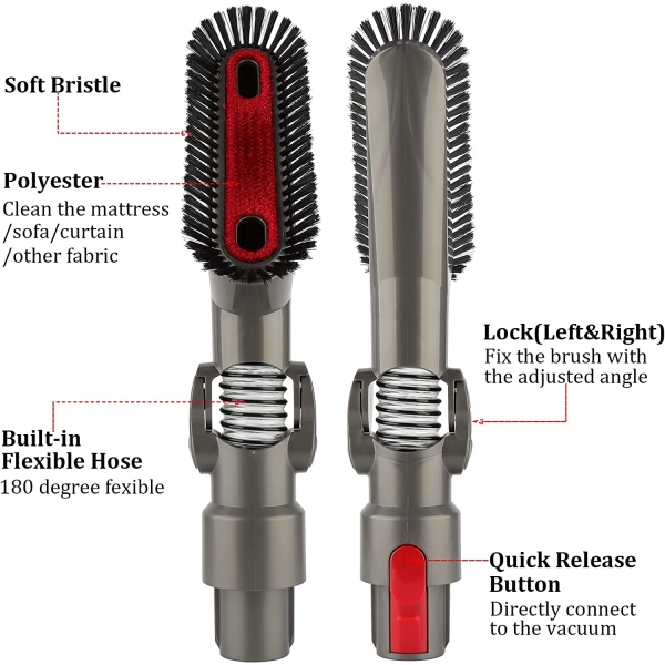Fullclean Dyson V15 V12 V11 V10 V7 V8 ��in Yedek Soft Bristle Ba�l�k