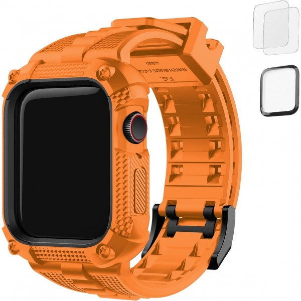 Fullmosa Apple Watch Serisi 9/8/7 Uyumlu Kay(45mm)-Orange