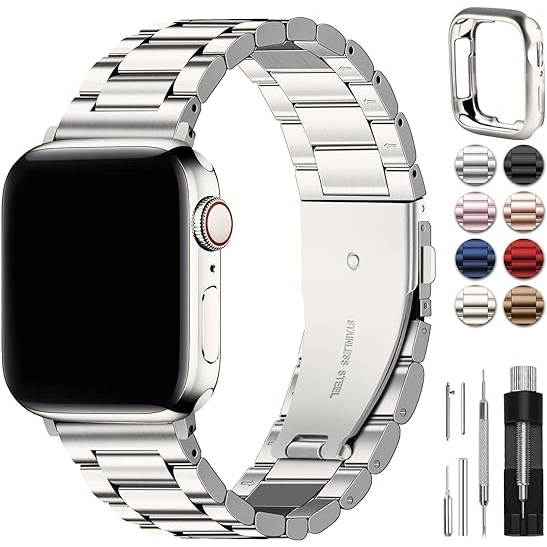 Fullmosa Apple Watch Serisi elik Kay(42/44/45mm)-Starlight