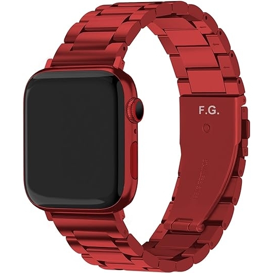Fullmosa Apple Watch Serisi elik Kay(42/44/45mm)-Red