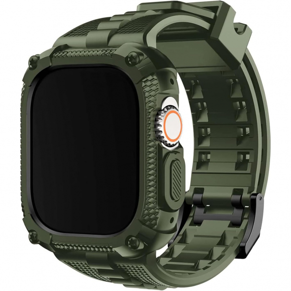 Fullmosa Apple Watch Ultra 3/2/1 Silikon Kay -Army Green