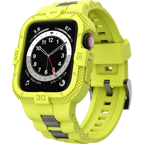 GELISHI Apple Watch 7 Koruyucu K�l�f (45mm)-Fluorescent Green