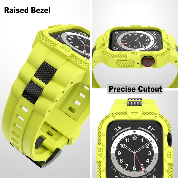 GELISHI Apple Watch 7 Koruyucu K�l�f (45mm)-Fluorescent Green