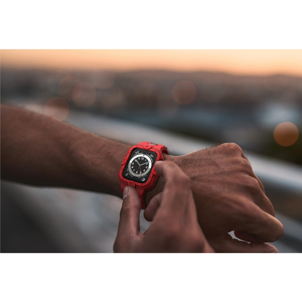 GELISHI Apple Watch 7 Koruyucu K�l�f (45mm)-Red
