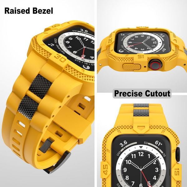 GELISHI Apple Watch 7 Koruyucu K�l�f (45mm)-Yellow