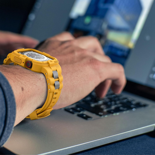 GELISHI Apple Watch 7 Koruyucu K�l�f (45mm)-Yellow