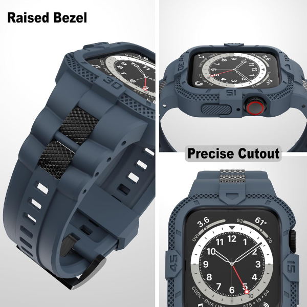 GELISHI Apple Watch 7 Koruyucu K�l�f (45mm)-Abyss Blue