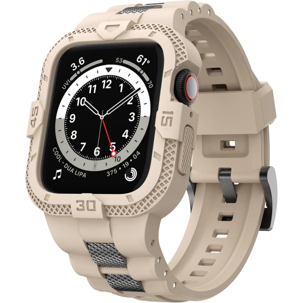 GELISHI Apple Watch 7 Koruyucu K�l�f (45mm)-Beige