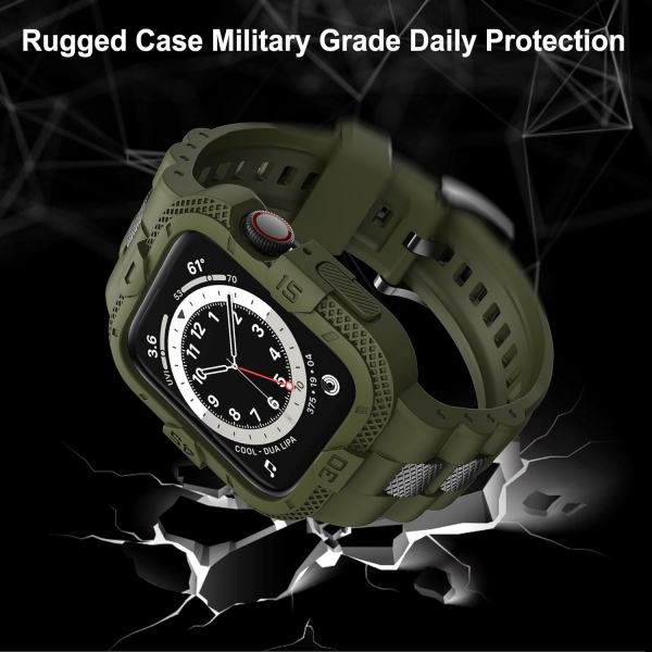 GELISHI Apple Watch 9 Kay (45/44/42mm)-Army Green