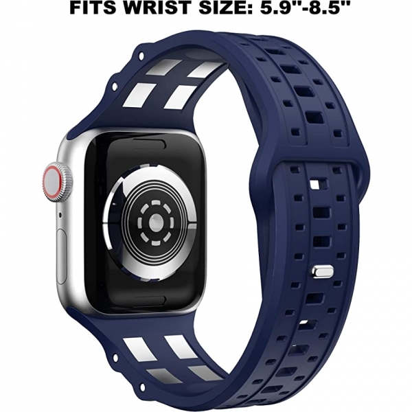 GELISHI Apple Watch Ultra Spor Kay (49/45/44/42mm)-Navy