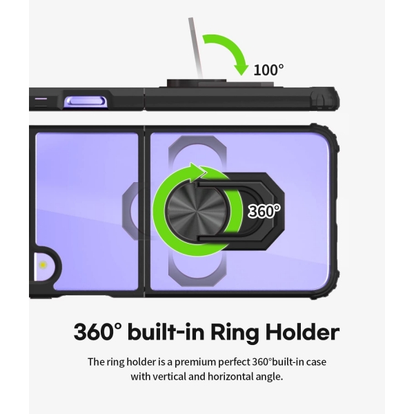 GOOSPERY Holder Bumper Serisi Galaxy Z Flip 4 Klf -Black