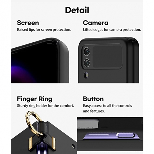 GOOSPERY Holder Serisi Galaxy Z Flip 4 Klf -Black
