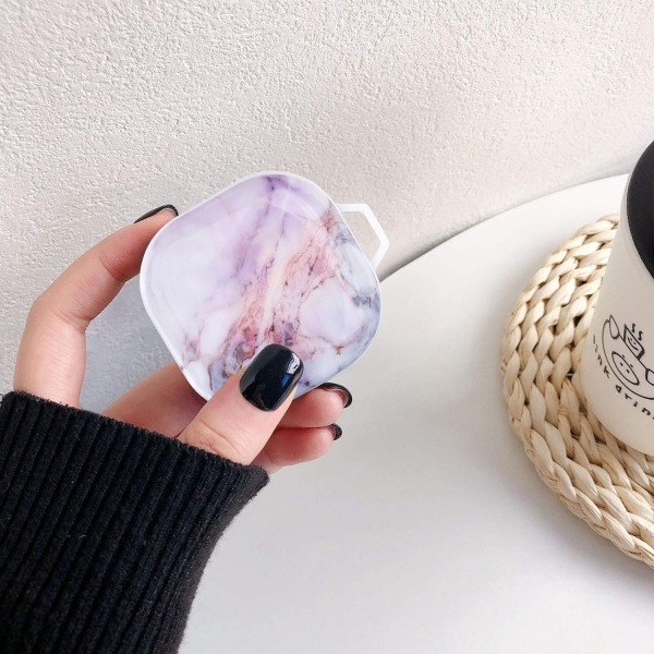 OLEBAND Galaxy Buds FE/Buds2 Pro Klf -Purple Natural Marble 