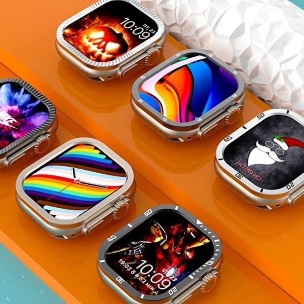 Gelishi Apple Watch Ultra 49mm Bumper Klf-Silver 2