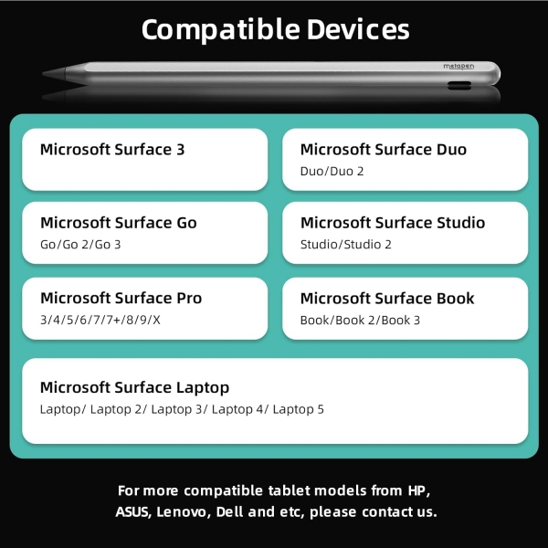 Generic M3 Pro Microsoft Surface Uyumlu Stylus Kalem