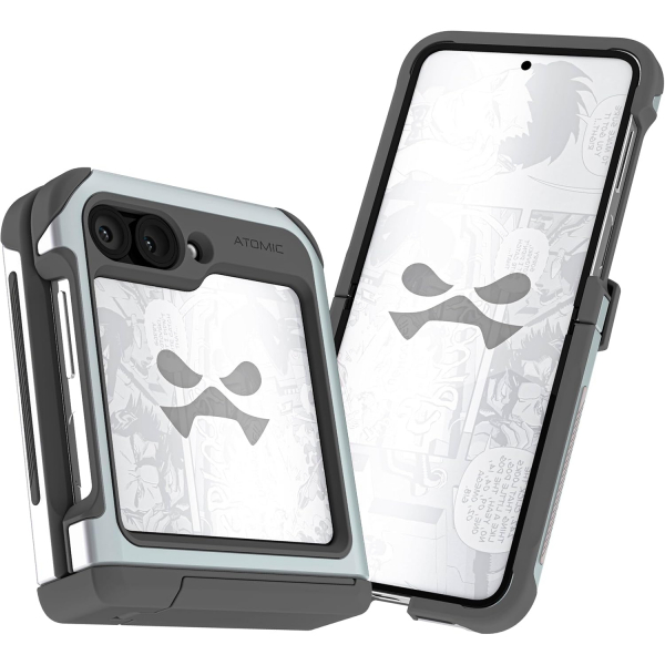 Ghostek Galaxy Z Flip 6 Darbeye Dayankl ATOMIC Klf-Silver 