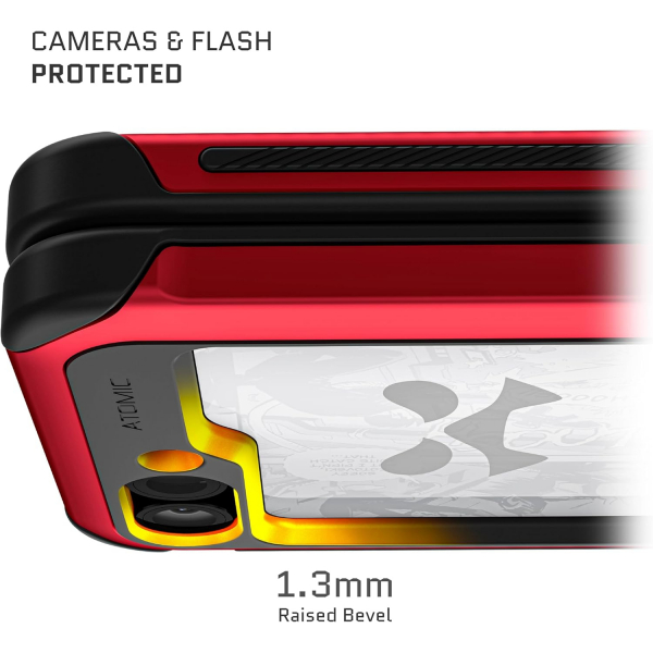 Ghostek Galaxy Z Flip 6 Darbeye Dayankl ATOMIC Klf-Red