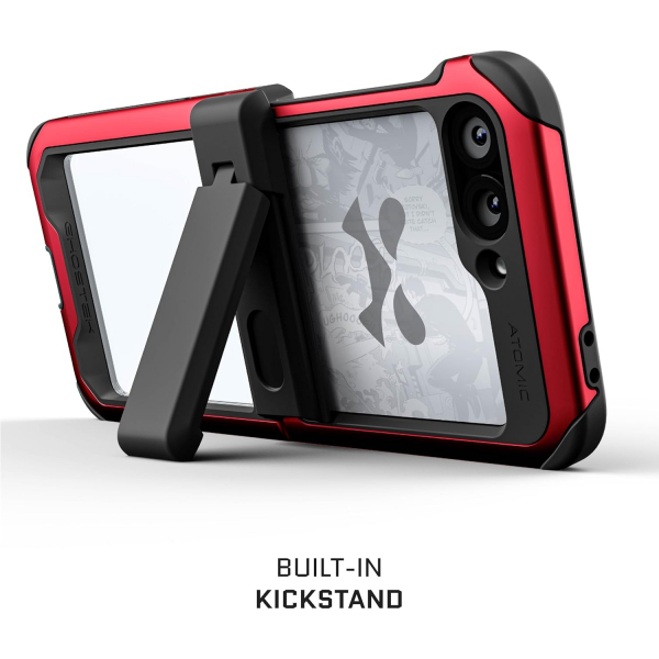Ghostek Galaxy Z Flip 6 Darbeye Dayankl ATOMIC Klf-Red