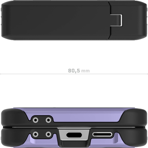 Ghostek Galaxy Z Flip 6 Darbeye Dayankl ATOMIC Klf-Purple