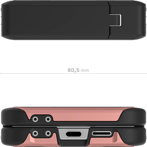 Ghostek Galaxy Z Flip 6 Darbeye Dayankl ATOMIC Klf-Pink