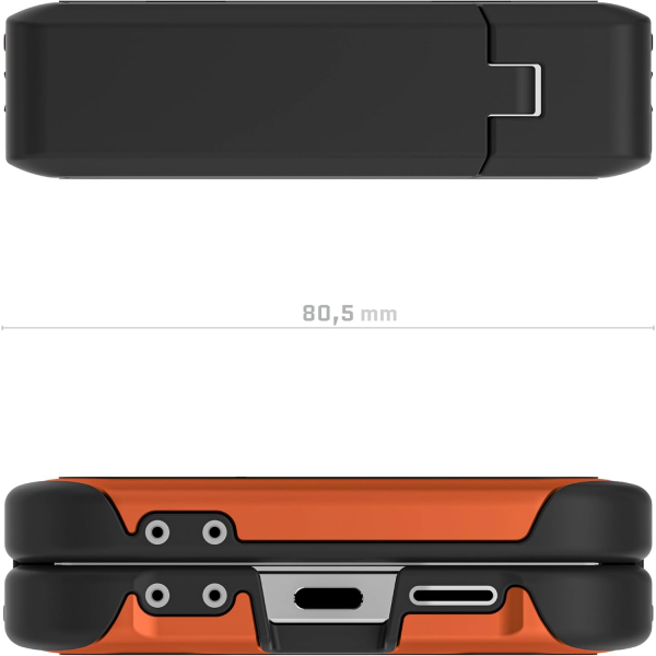 Ghostek Galaxy Z Flip 6 Darbeye Dayankl ATOMIC Klf-Orange