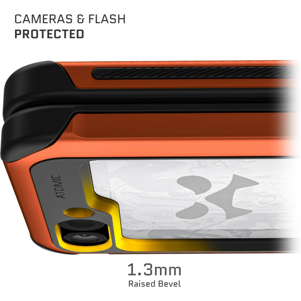 Ghostek Galaxy Z Flip 6 Darbeye Dayankl ATOMIC Klf-Orange