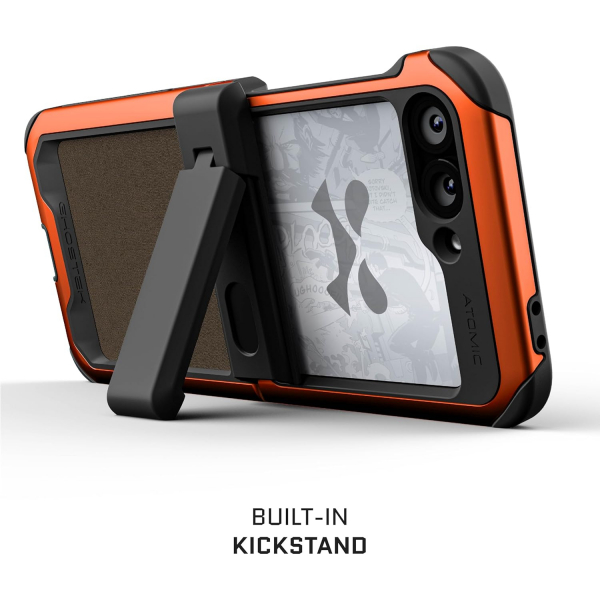 Ghostek Galaxy Z Flip 6 Darbeye Dayankl ATOMIC Klf-Orange