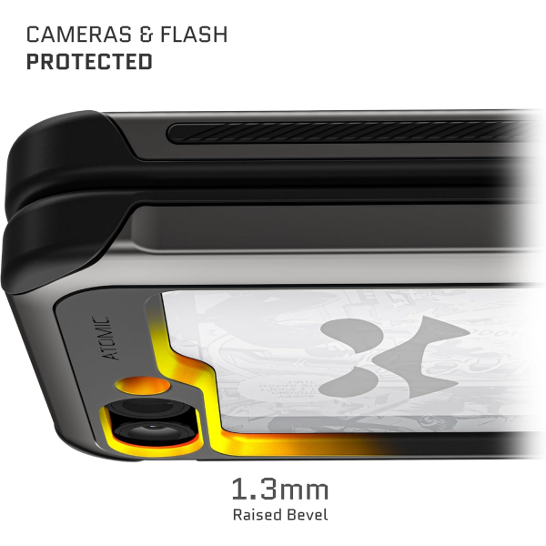 Ghostek Galaxy Z Flip 6 Darbeye Dayankl ATOMIC Klf-Gunmetal 