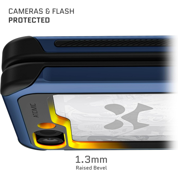 Ghostek Galaxy Z Flip 6 Darbeye Dayankl ATOMIC Klf-Blue