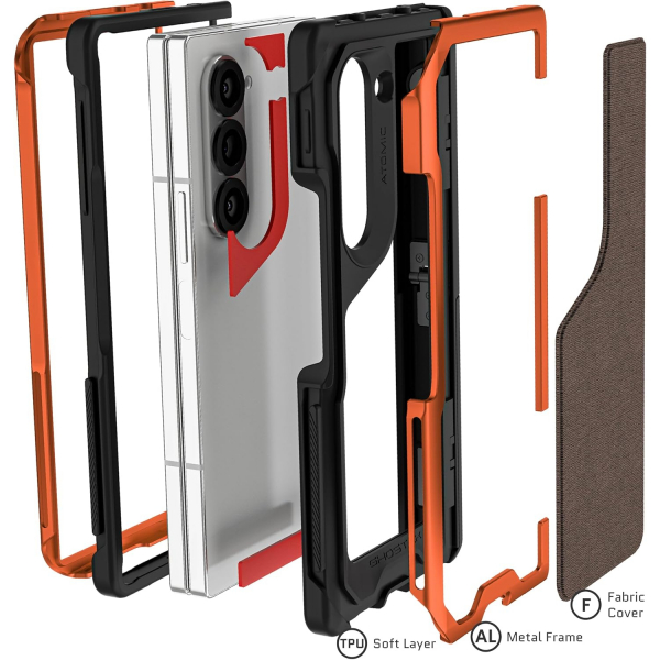 Ghostek ATOMIC  Galaxy Z Fold 6 Darbeye Dayankl Klf-Orange