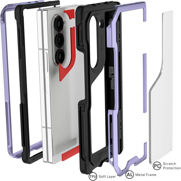 Ghostek ATOMIC  Galaxy Z Fold 6 Darbeye Dayankl Klf-Purple
