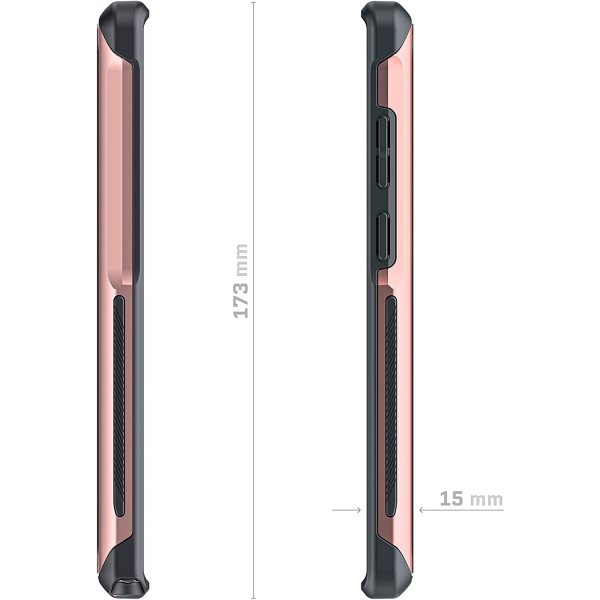 Ghostek ATOMIC Slim Serisi Galaxy S22 Plus Kılıf (MIL-STD-810G)-Pink