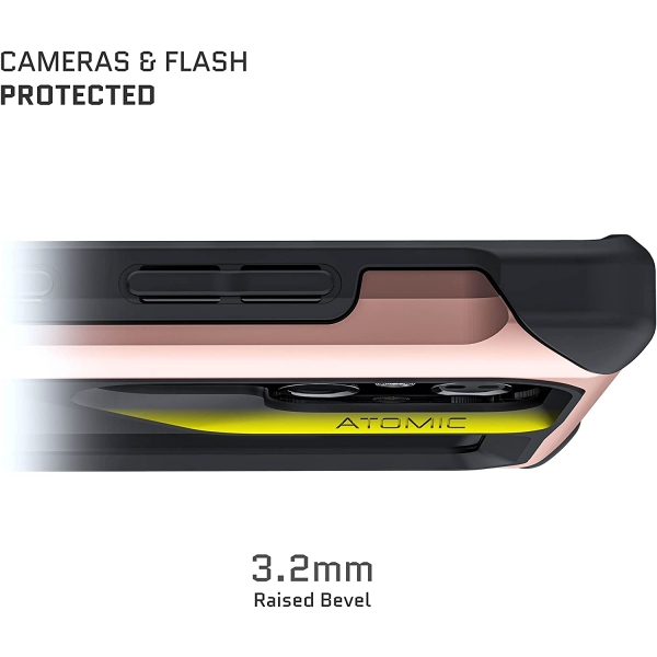 Ghostek ATOMIC Slim Serisi Galaxy S22 Ultra Kılıf (MIL-STD-810G)-Pink
