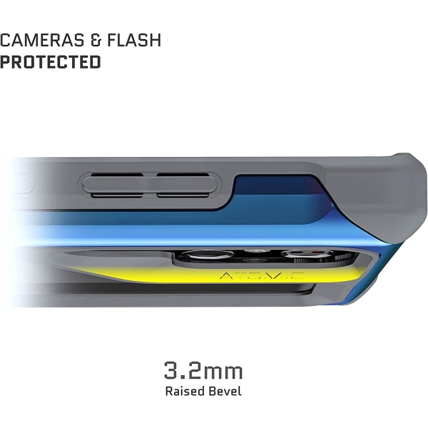 Ghostek ATOMIC Slim Serisi Galaxy S22 Ultra Klf (MIL-STD-810G)-Prismatic