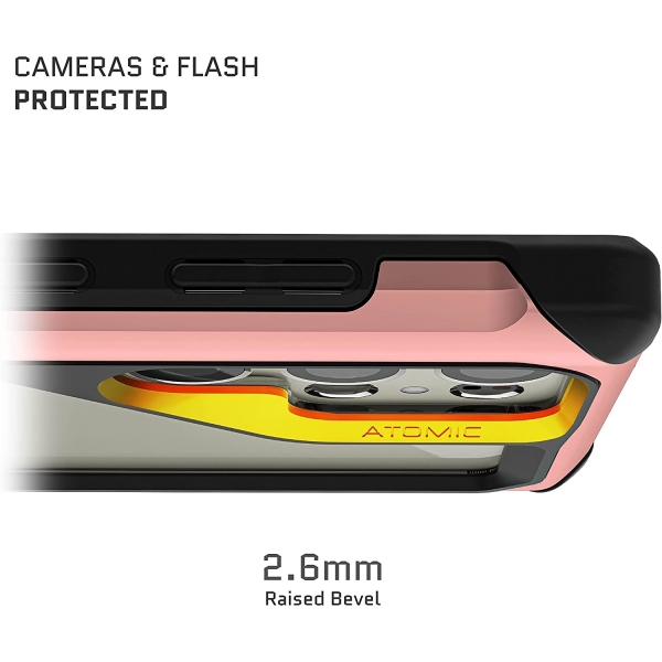 Ghostek ATOMIC Slim Serisi Galaxy S23 Ultra Klf (MIL-STD-810G)-Pink