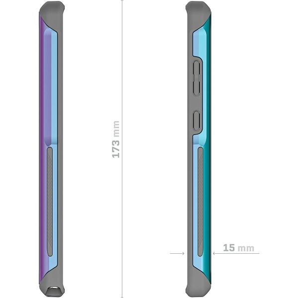 Ghostek ATOMIC Slim Serisi Galaxy S23 Ultra Klf (MIL-STD-810G)-Prismatic